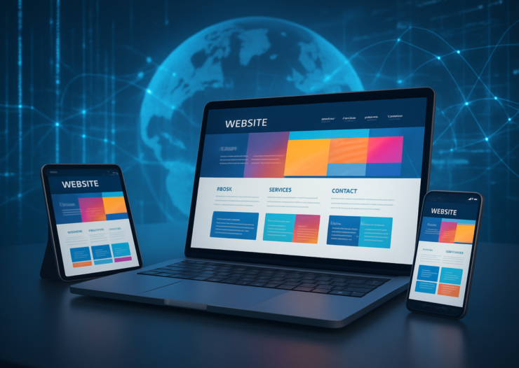 Professional website development team in Kannur working on computers - nexcrestit.com